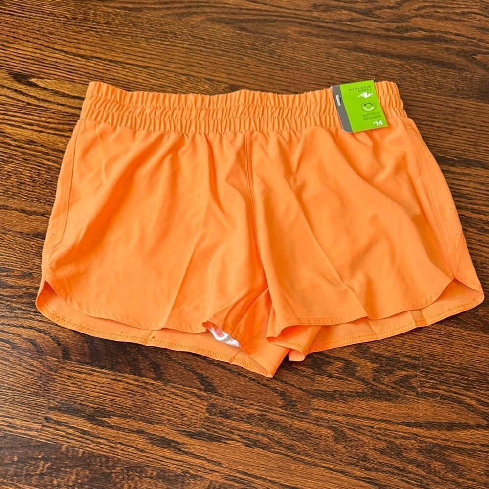 Athletic Works Orange Women's Athletic Shorts